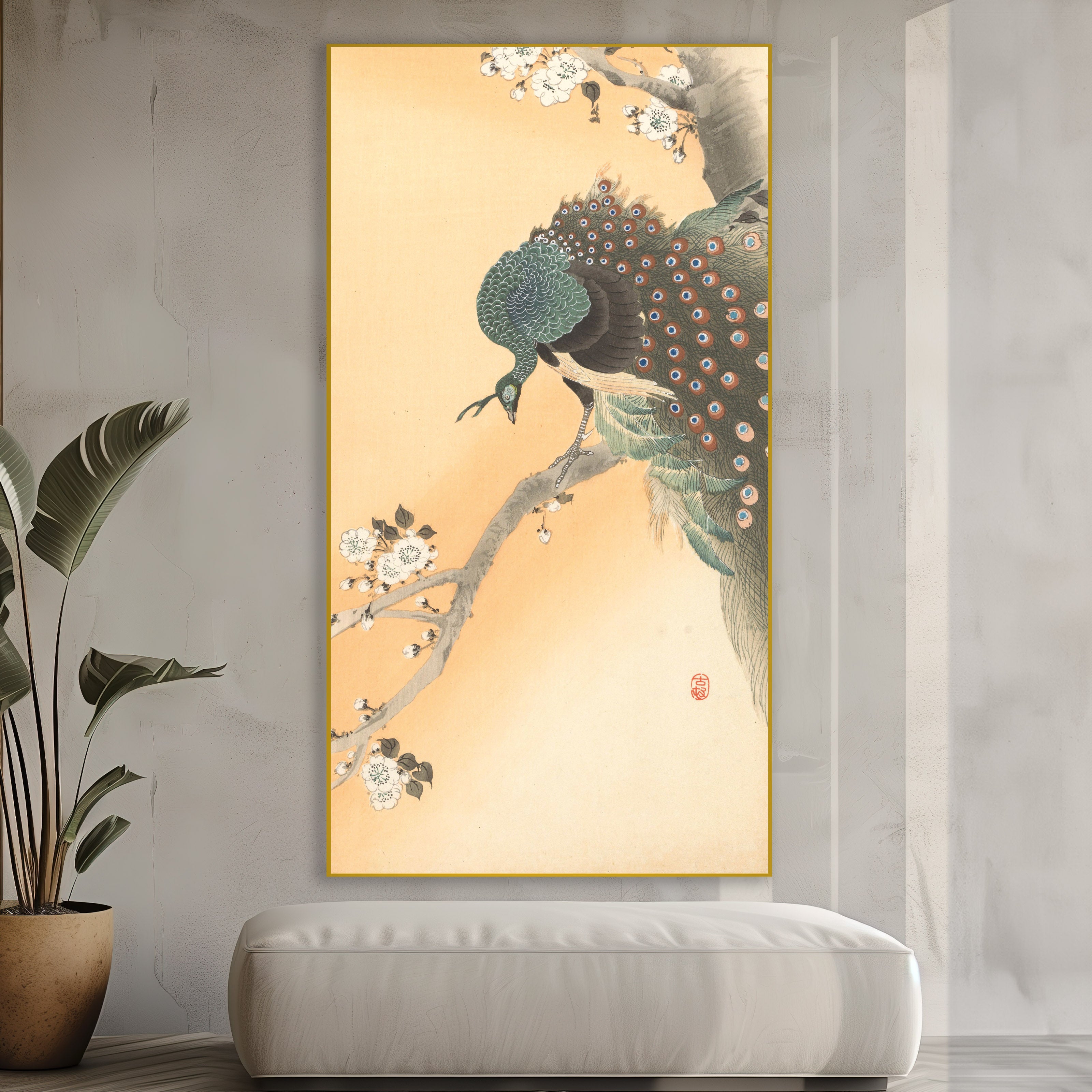 Pauw in kersenboom ohara koson